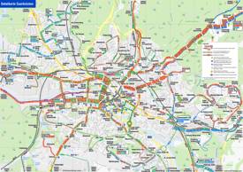 Saarbrücken Transport Map