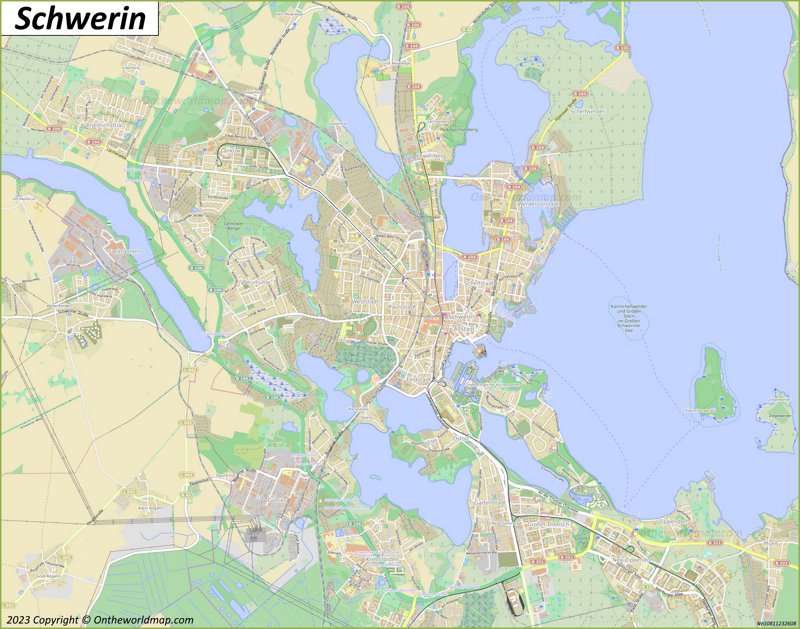 Map of Schwerin
