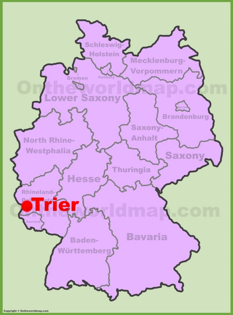 Trier location on the Germany map