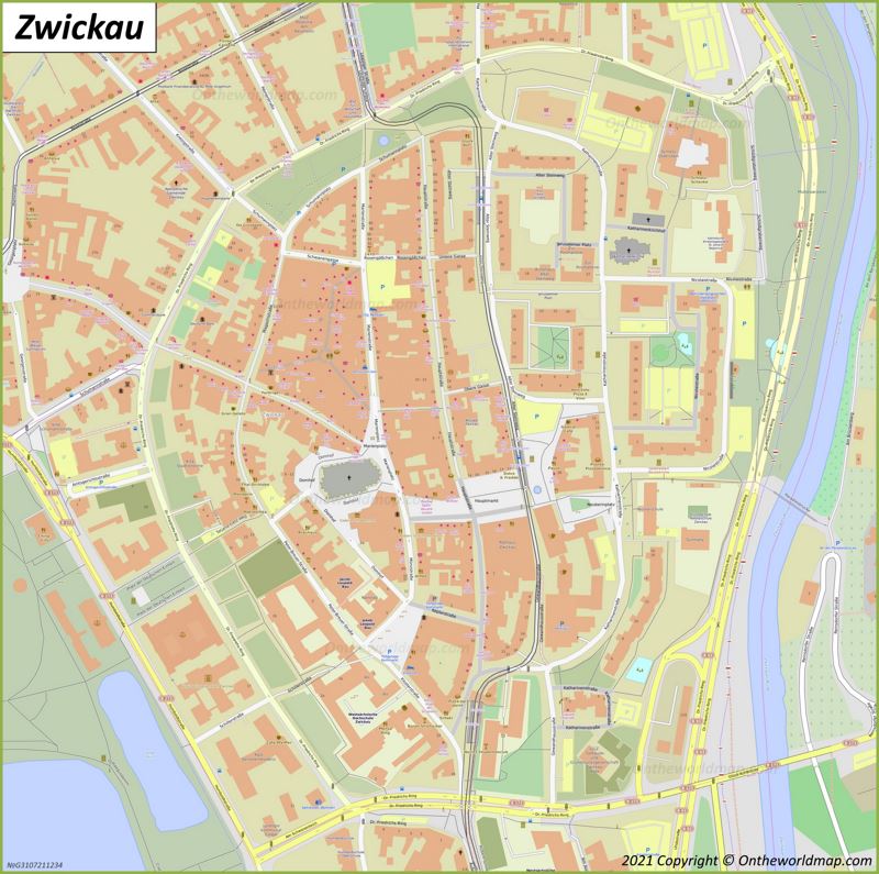 Zwickau Map | Germany | Detailed Maps of Zwickau