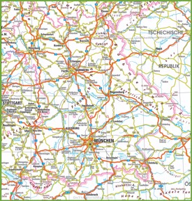 Bavaria road map