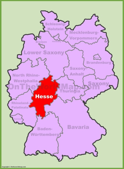 Hesse Location Map