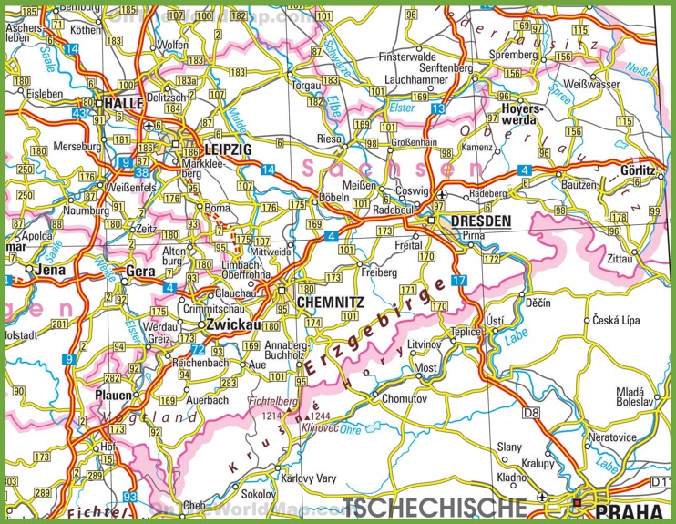 Saxony road map
