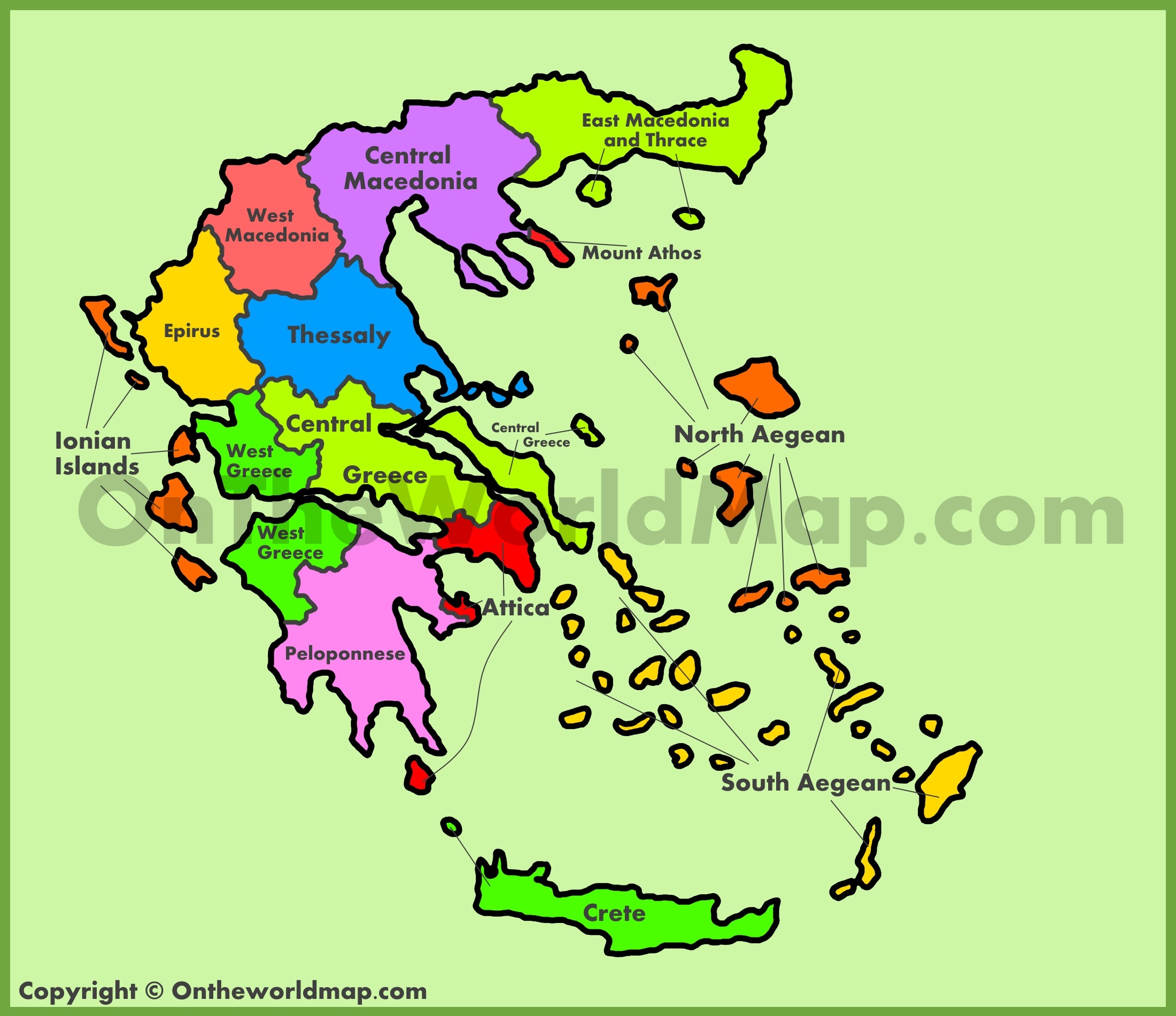 Álbumes 99+ Foto Mapa De Grecia Con Nombres Y Division Politica Mirada ...