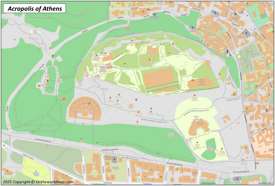Acropolis of Athens Map