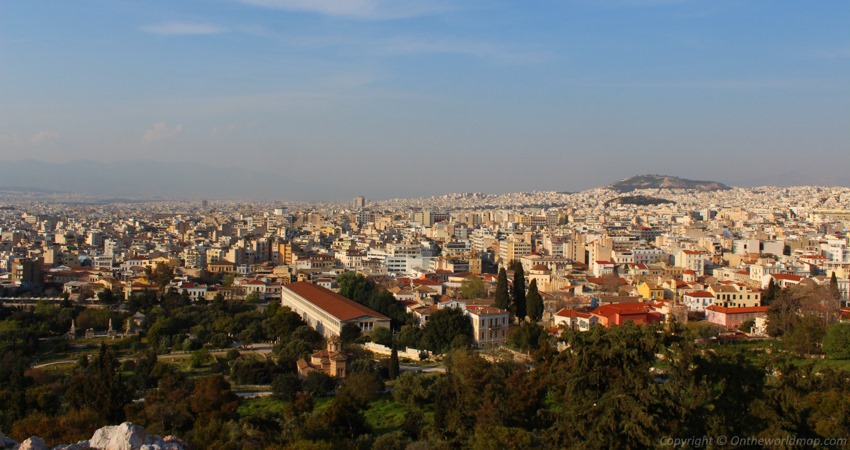 View of the city of Athens