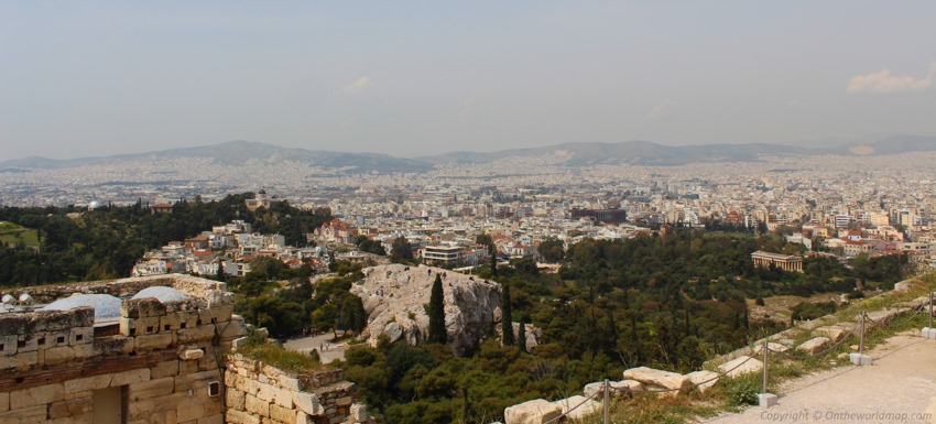 Panoramic view of Athens from the Acropolis
