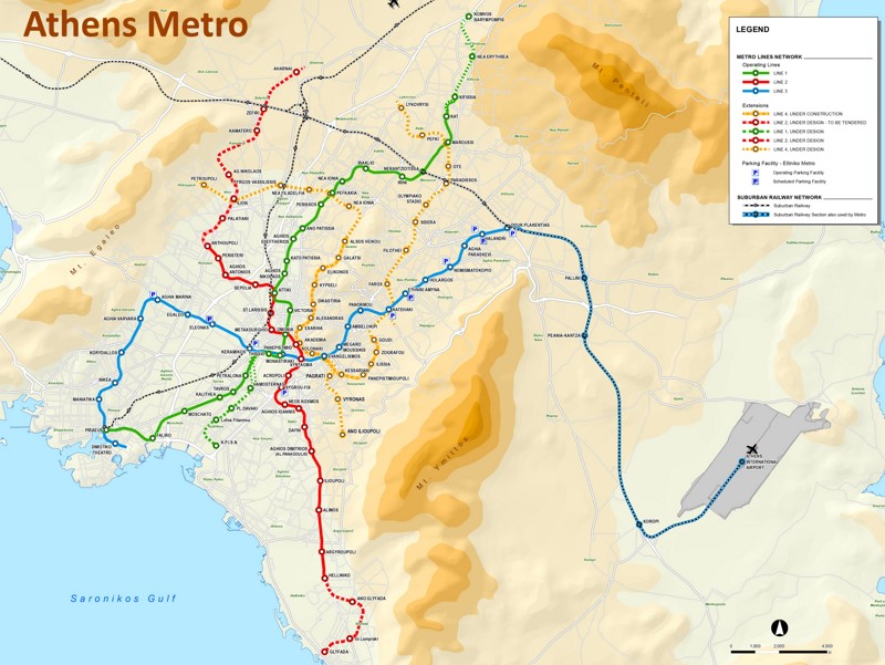 Athens Metro Lines Development Plan