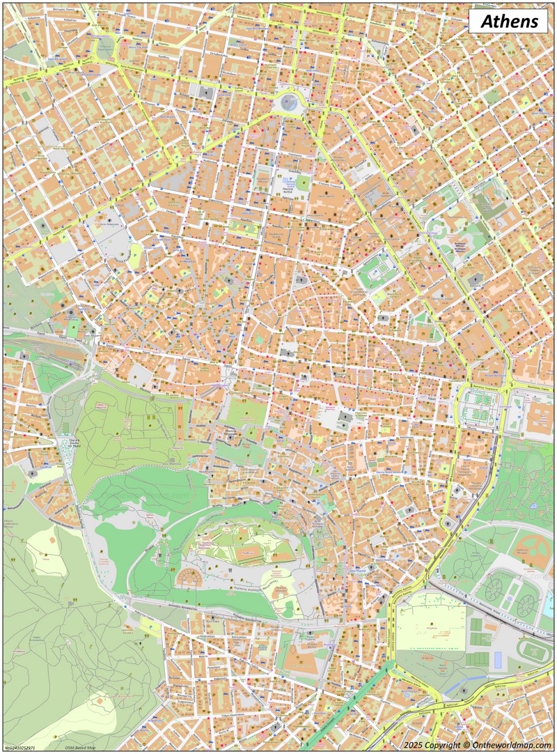 Map of Athens