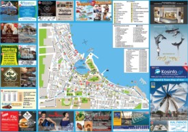 Kos City tourist attractions map