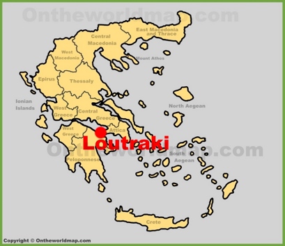 Loutraki Location Map