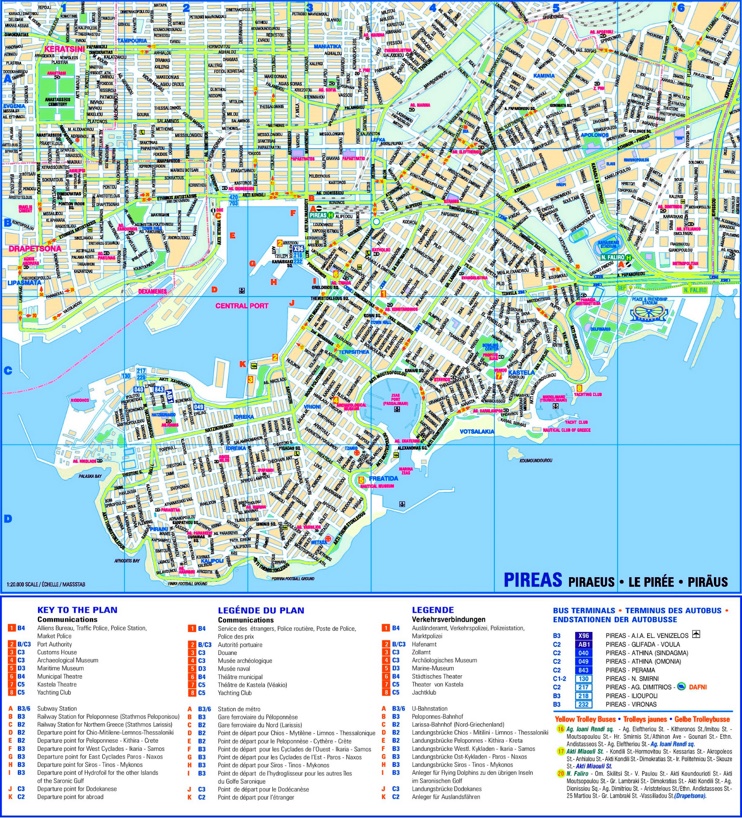 Piraeus Sightseeing Map Max 