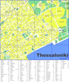 Thessaloniki street map