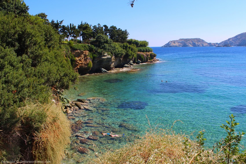 Fylakes Beach in Agia Pelagia, Crete