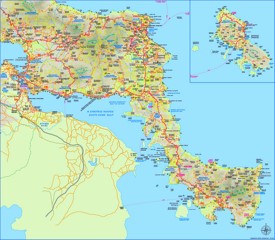 South Evia map