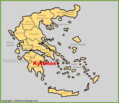 Kythnos Location Map