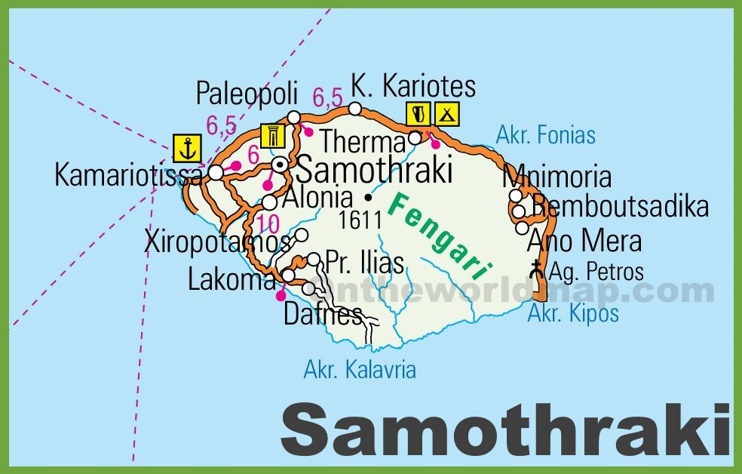 Samothraki road map