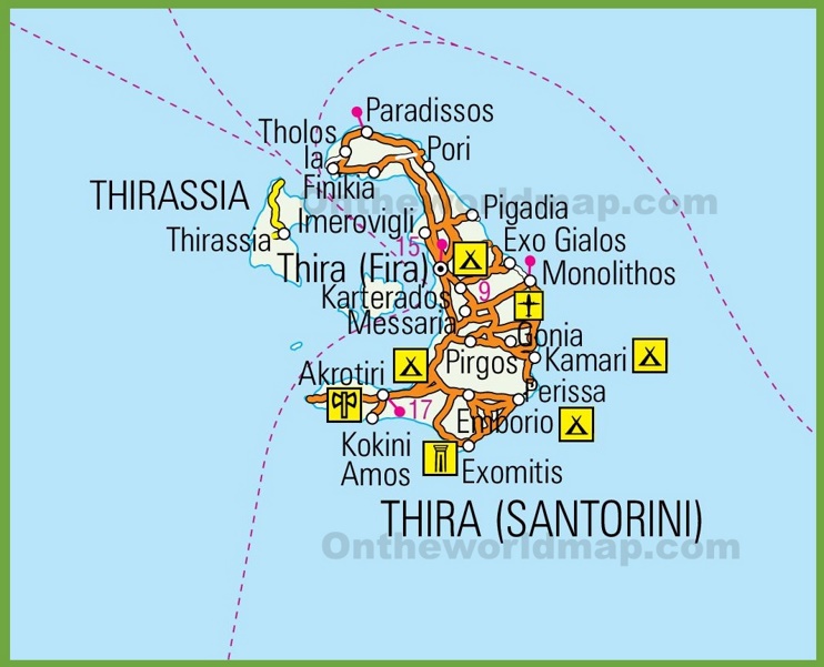 Santorini road map