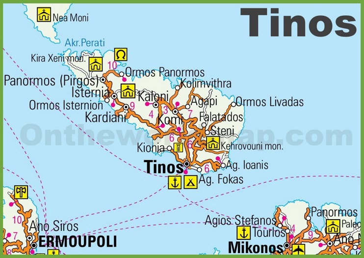 Tinos road map