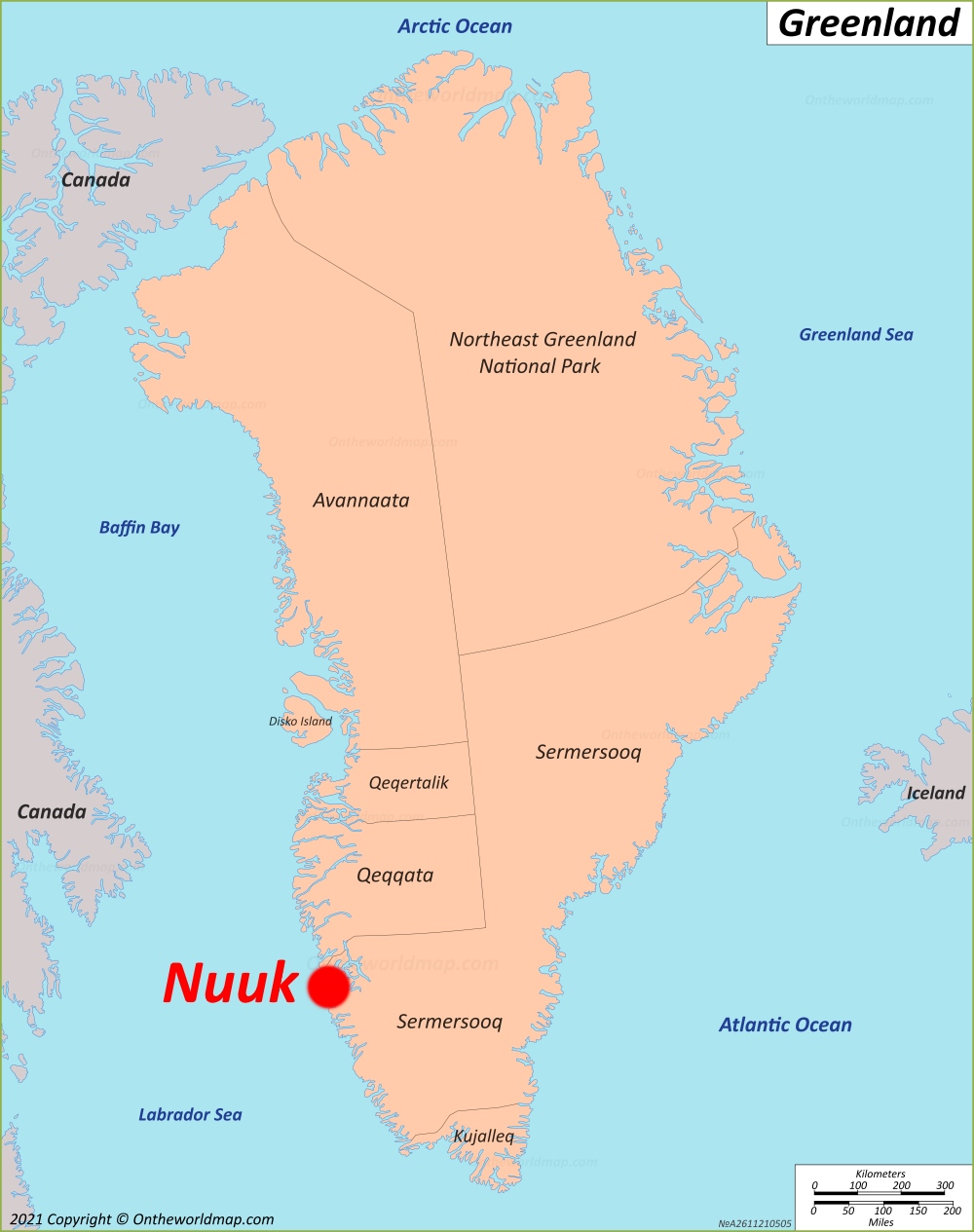 Nuuk Location Map