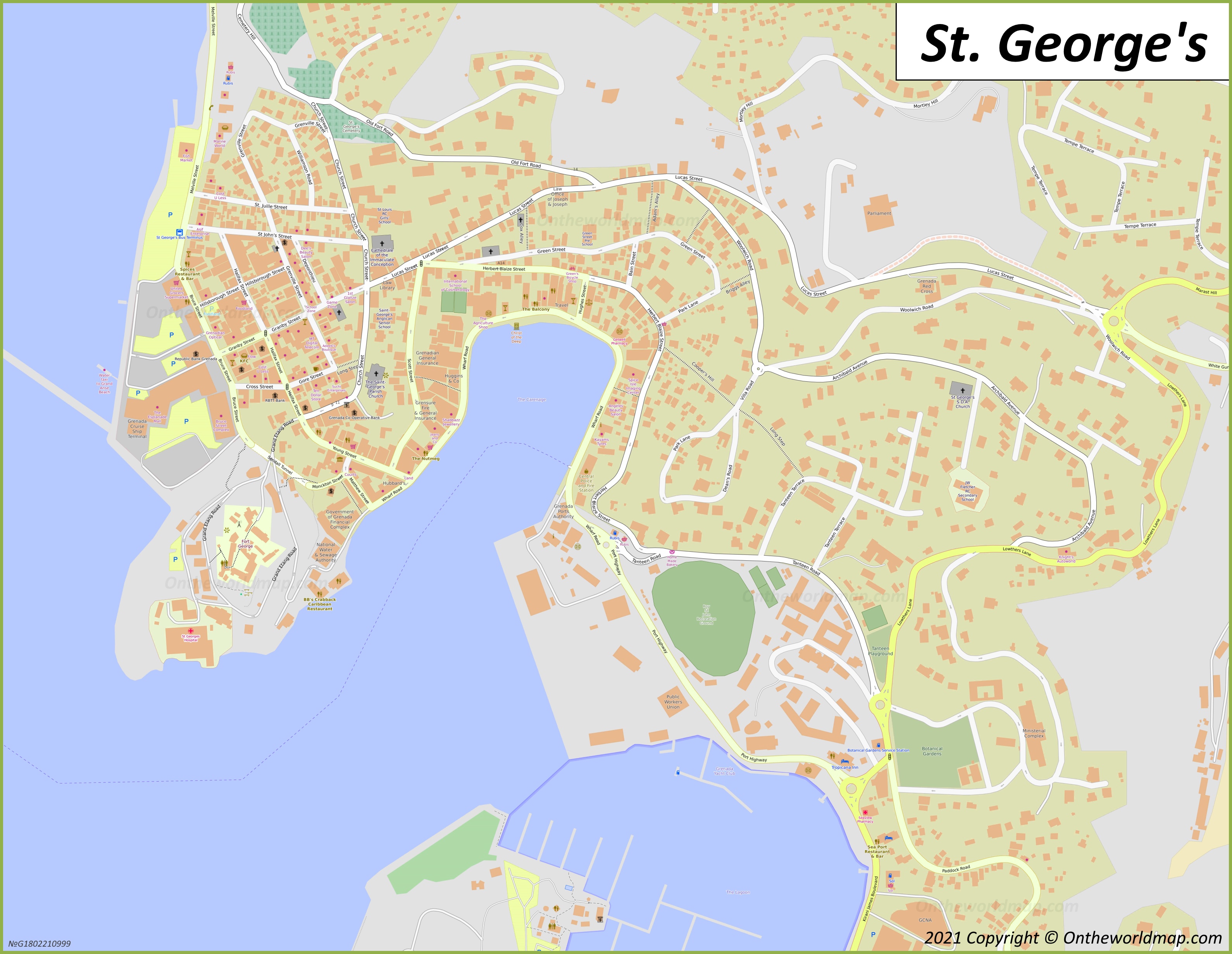 Map of St. George's