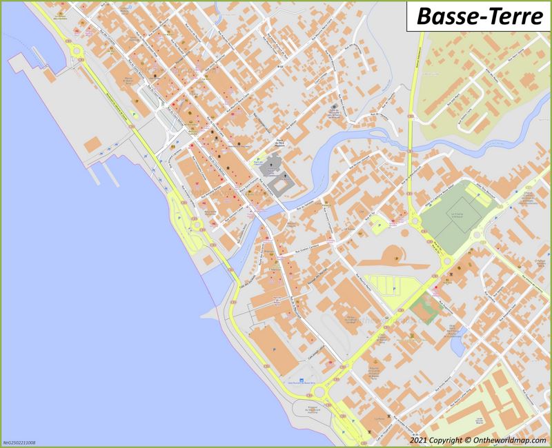 Basse-Terre Map | Guadeloupe, France | Maps of Basse-Terre