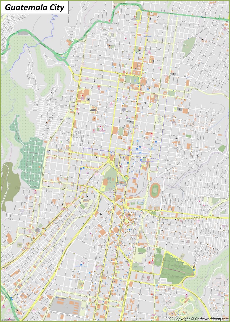 Guatemala City Map | Guatemala | Detailed Maps of Guatemala City