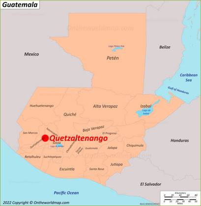 Quetzaltenango Location Map
