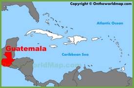 Guatemala location on the Caribbean map