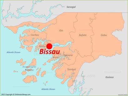 Bissau Location Map