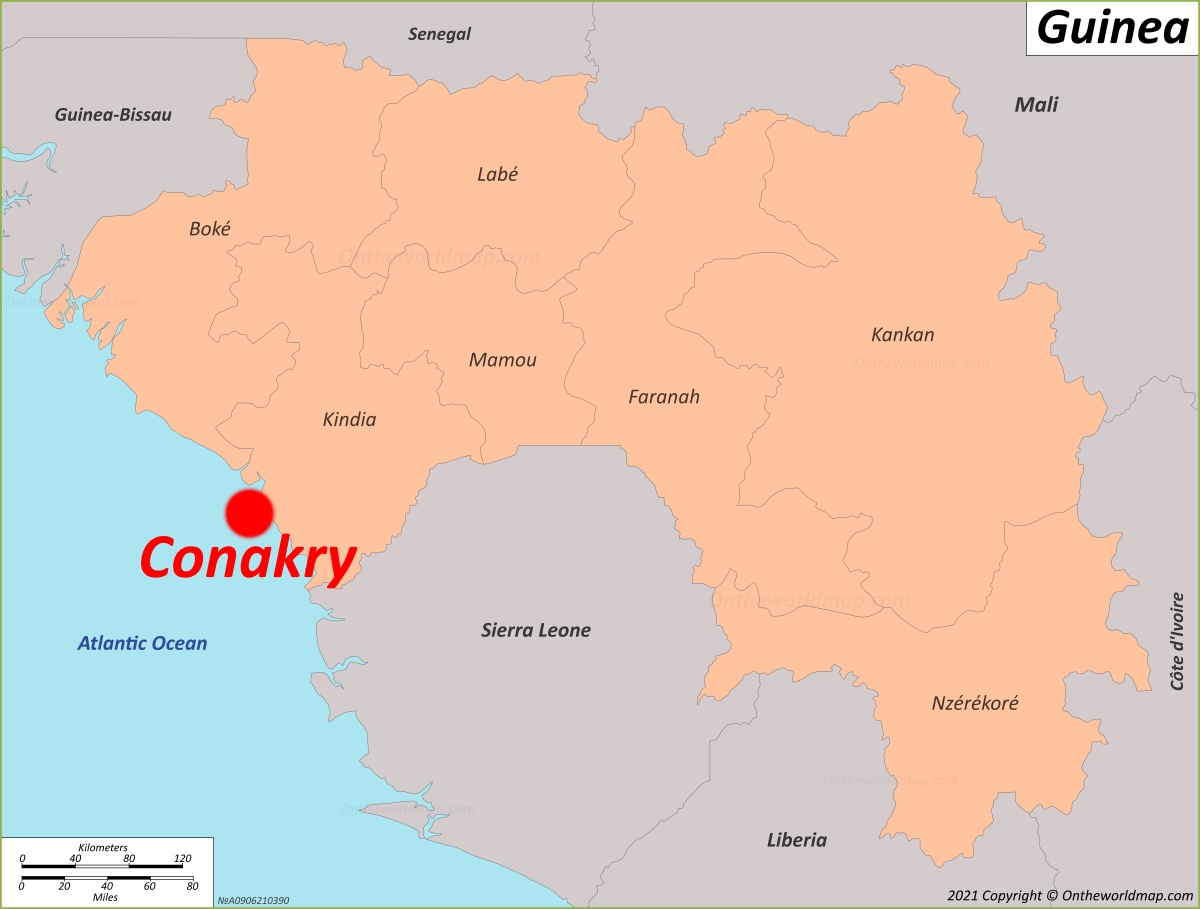 Conakry Location Map