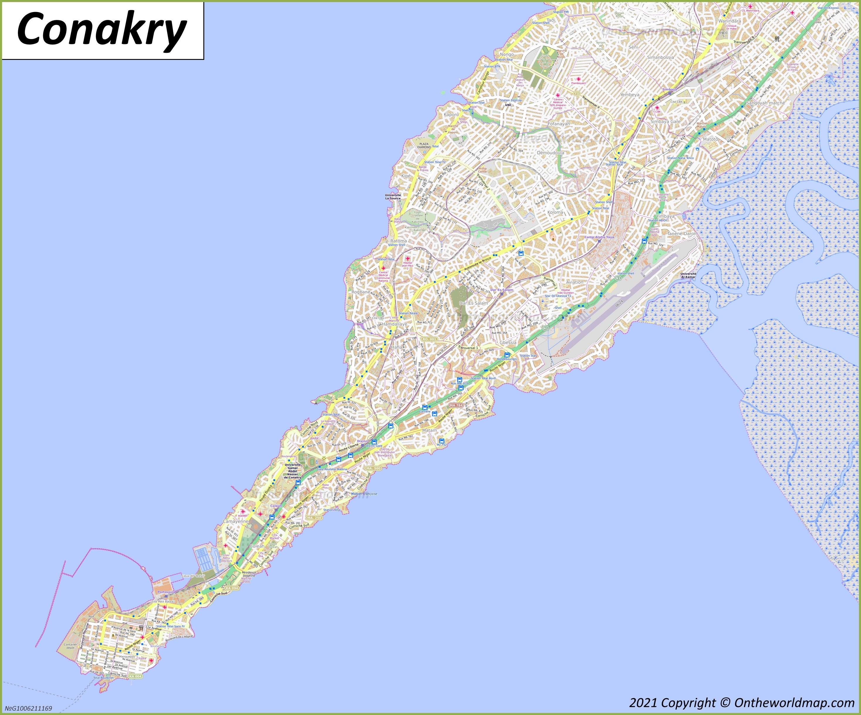 Map of Conakry