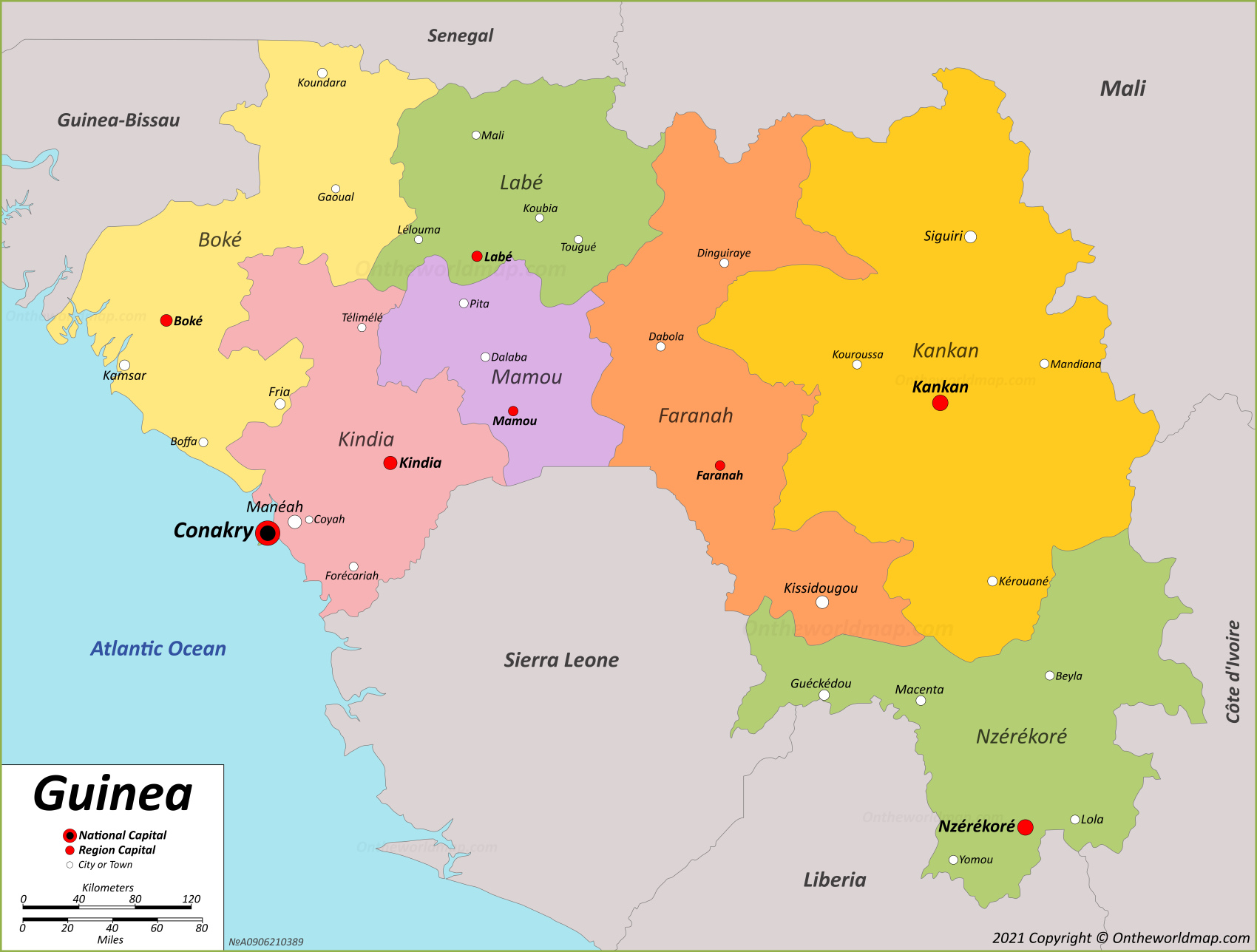 Guinea Maps Detailed Maps Of Republic Of Guinea