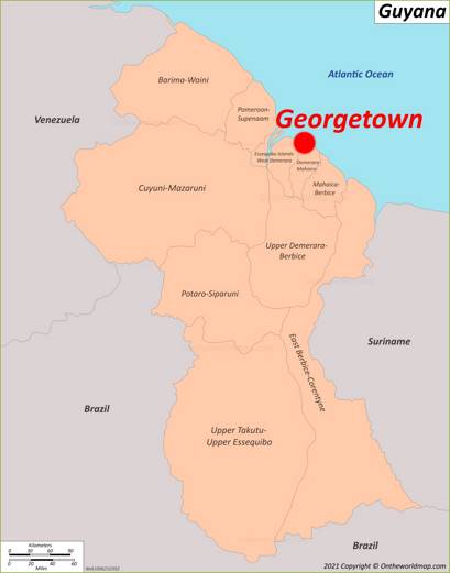 Georgetown Map  Guyana  Detailed Maps of Georgetown