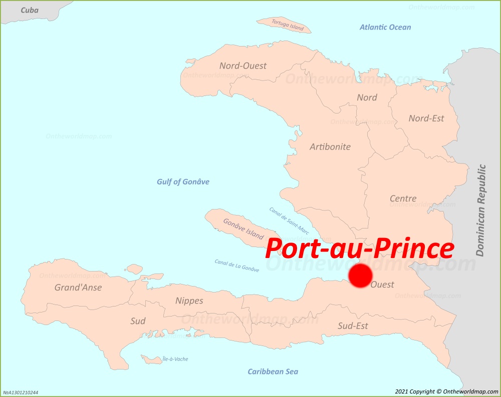 Haiti Political Map With Capital Port au Prince With 51 OFF