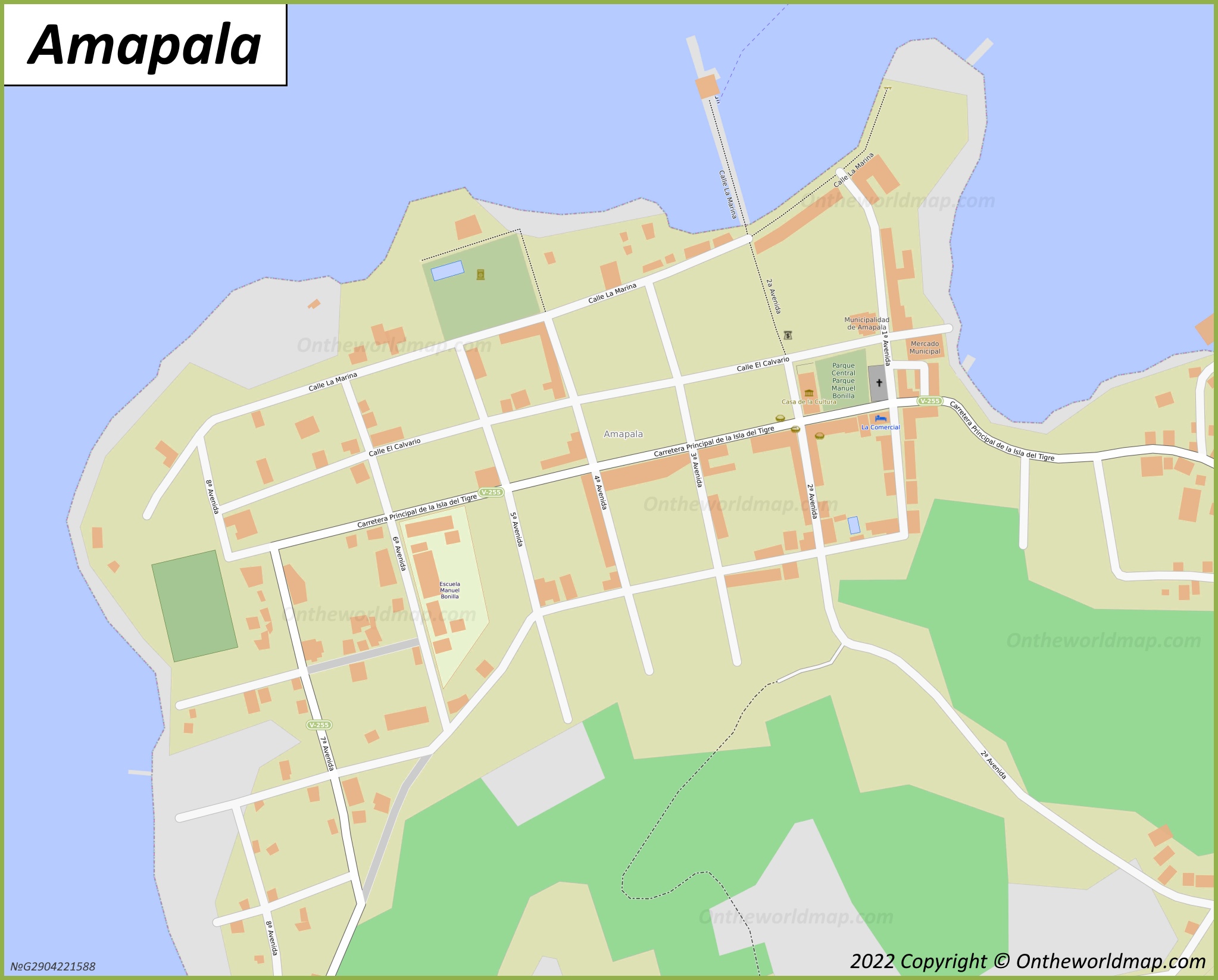 Map of Amapala
