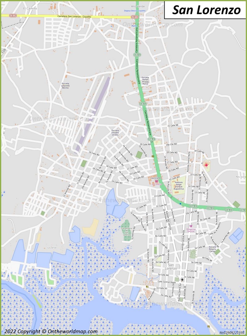 Map of San Lorenzo