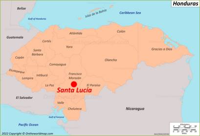 Santa Lucía Location Map