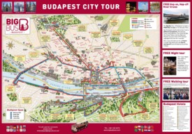 Budapest hotels and sightseeings map