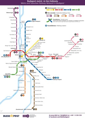 Budapest metro map