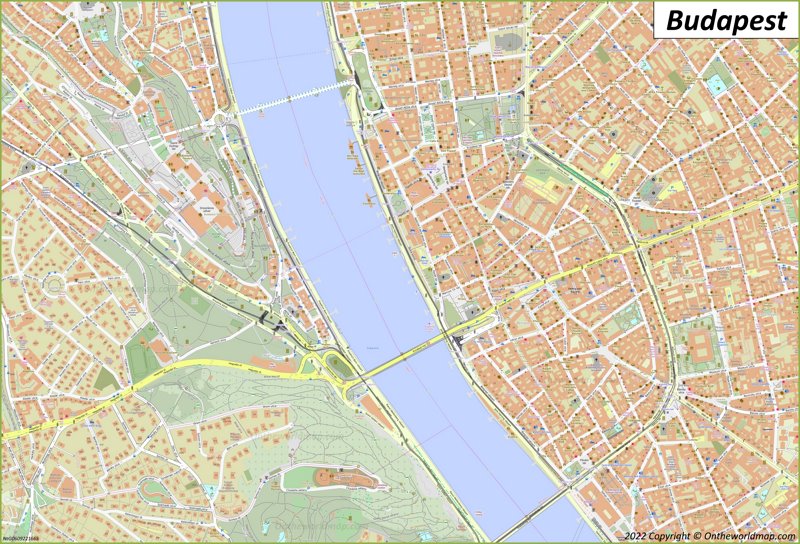Budapest Old Town Map