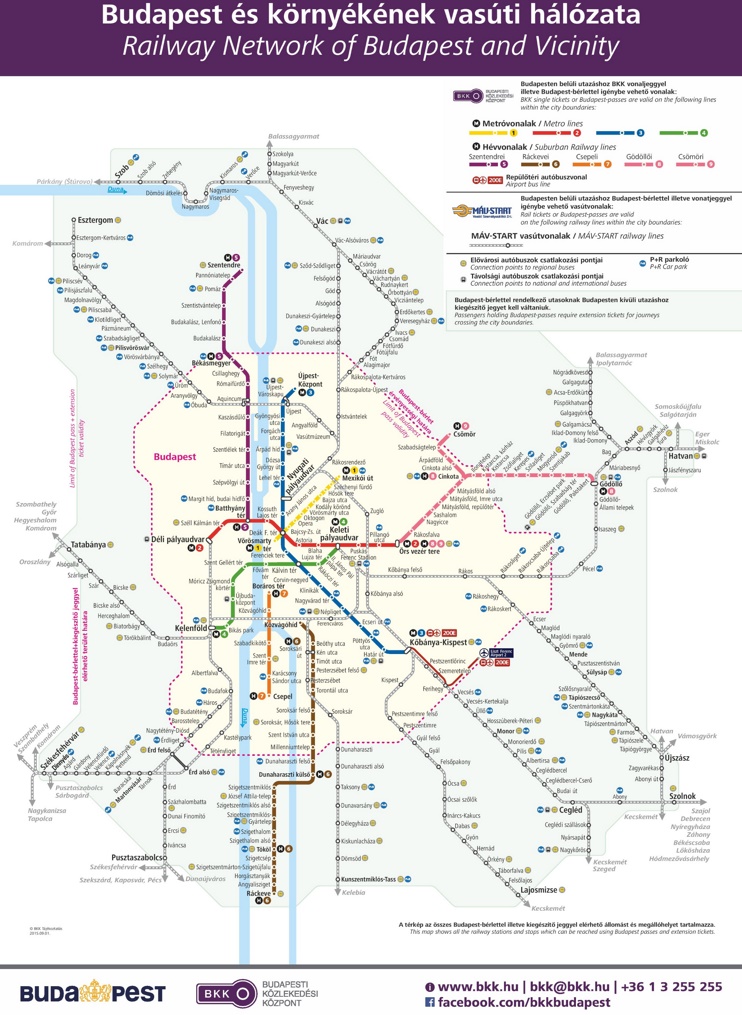 Budapest railway map