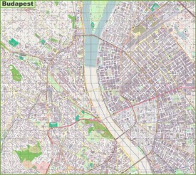 Budapest street map