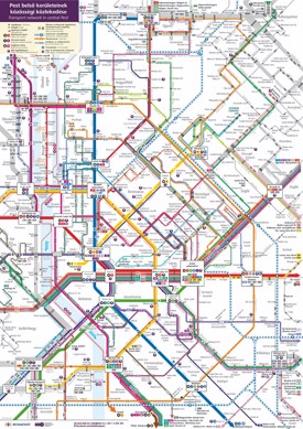 Central Pest transport map