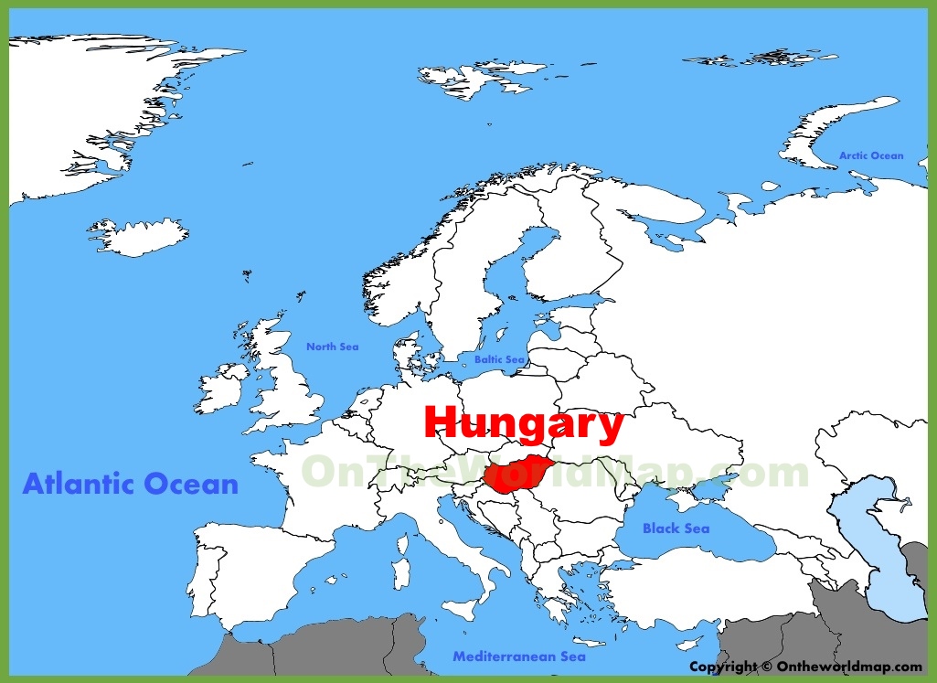 Hungary Location On The Europe Map Ontheworldmap