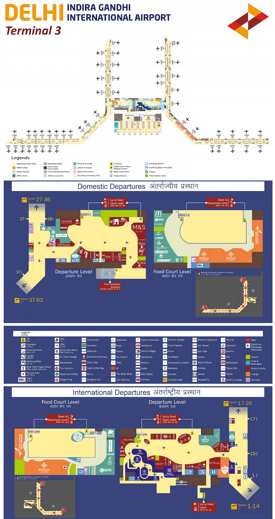New Delhi Airport Terminal 3 Map