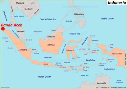 Banda Aceh Location Map