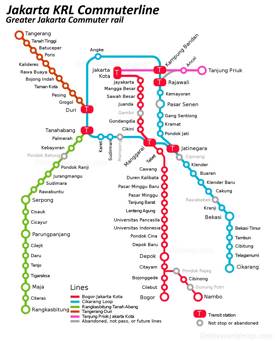 Jakarta KRL Map