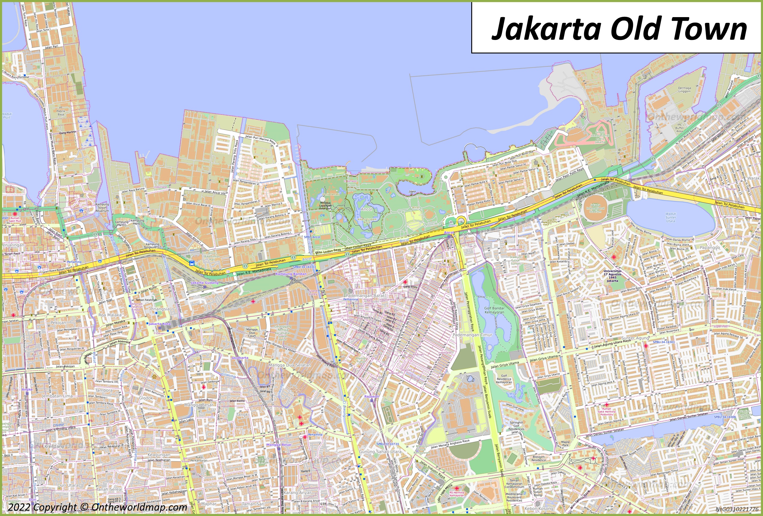 Jakarta Old Town Map