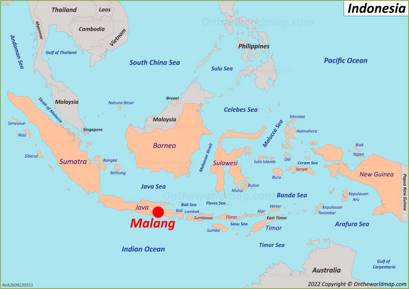 Malang Location Map